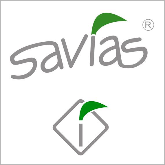 Logo Savias diseñado por Ojo de Pez